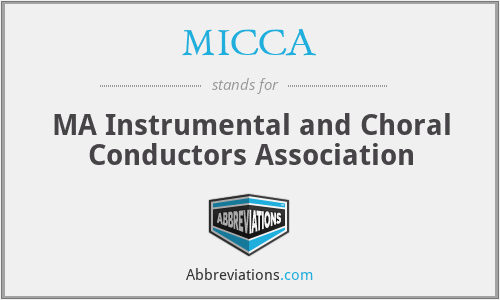 MICCA - MA Instrumental and Choral Conductors Association