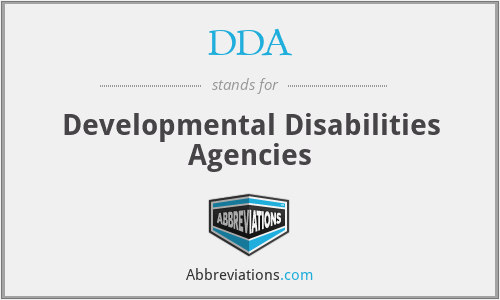 DDA - Developmental Disabilities Agencies