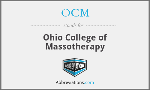 OCM - Ohio College of Massotherapy