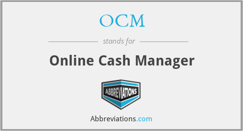 OCM - Online Cash Manager