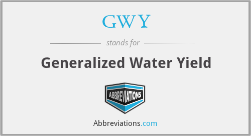 GWY - Generalized Water Yield