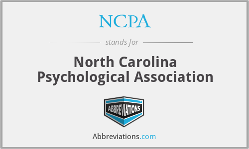 NCPA - North Carolina Psychological Association
