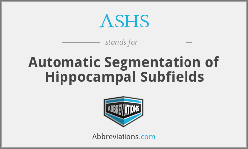 ASHS - Automatic Segmentation of Hippocampal Subfields