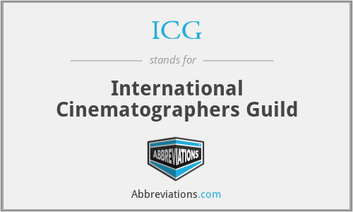 ICG - International Cinematographers Guild
