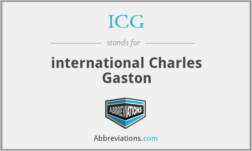 ICG - international Charles Gaston