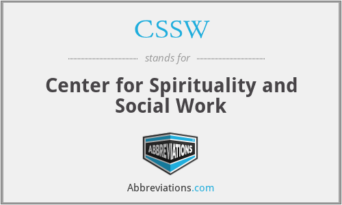 CSSW - Center for Spirituality and Social Work