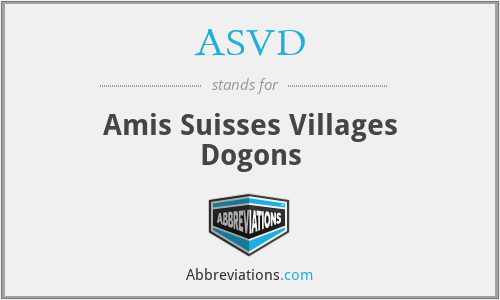 ASVD - Amis Suisses Villages Dogons
