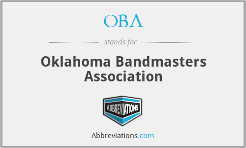 OBA - Oklahoma Bandmasters Association
