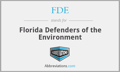 FDE - Florida Defenders of the Environment