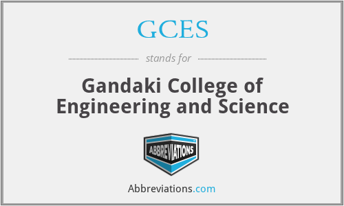 GCES - Gandaki College of Engineering and Science