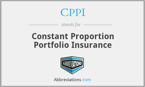 CPPI - Constant Proportion Portfolio Insurance