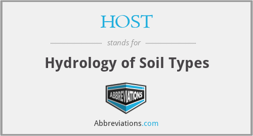HOST - Hydrology of Soil Types