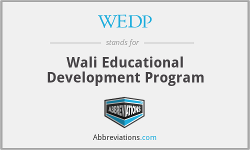 WEDP - Wali Educational Development Program