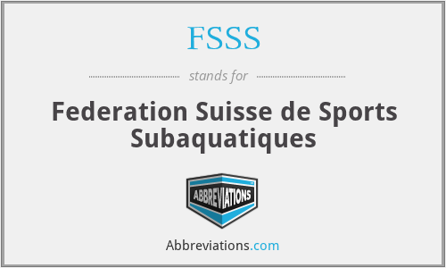 FSSS - Federation Suisse de Sports Subaquatiques