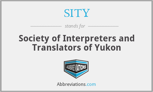 SITY - Society of Interpreters and Translators of Yukon