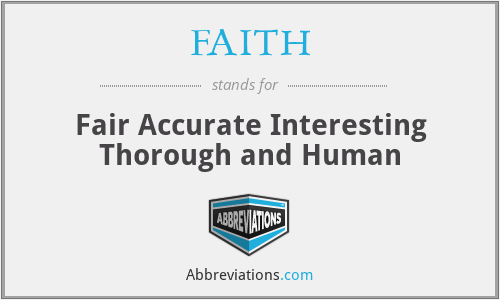 FAITH - Fair Accurate Interesting Thorough and Human