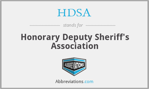 HDSA - Honorary Deputy Sheriff's Association