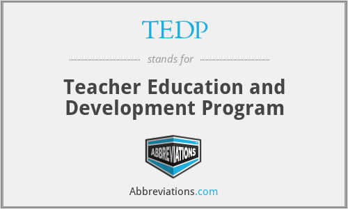 TEDP - Teacher Education and Development Program