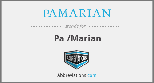 PAMARIAN - Pa /Marian