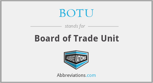 BOTU - Board of Trade Unit