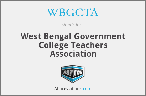 WBGCTA - West Bengal Government College Teachers Association