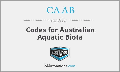 CAAB - Codes for Australian Aquatic Biota