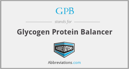GPB - Glycogen Protein Balancer