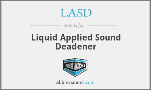LASD - Liquid Applied Sound Deadener
