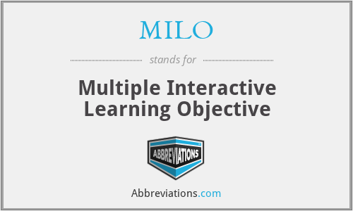 MILO - Multiple Interactive Learning Objective