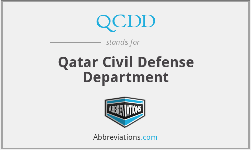 QCDD - Qatar Civil Defense Department