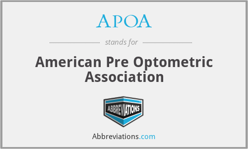 APOA - American Pre Optometric Association