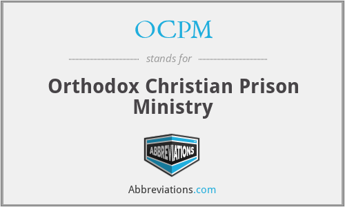 OCPM - Orthodox Christian Prison Ministry
