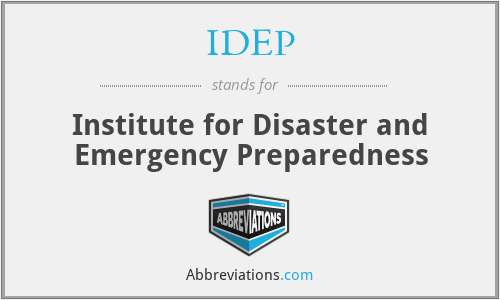 IDEP - Institute for Disaster and Emergency Preparedness