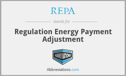 REPA - Regulation Energy Payment Adjustment