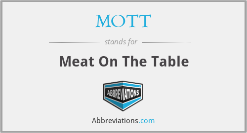 MOTT - Meat On The Table