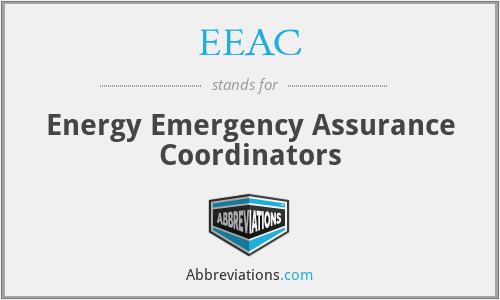 EEAC - Energy Emergency Assurance Coordinators