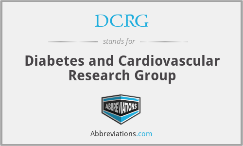 DCRG - Diabetes and Cardiovascular Research Group
