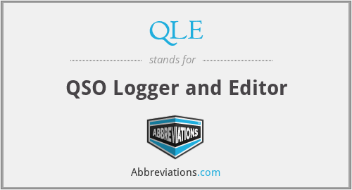 QLE - QSO Logger and Editor