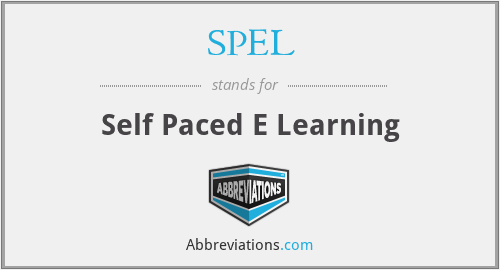 SPEL - Self Paced E Learning