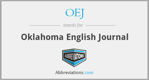 OEJ - Oklahoma English Journal