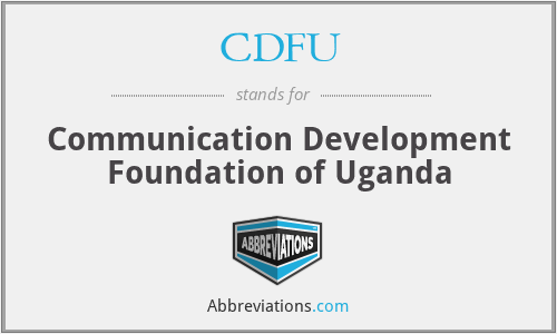 CDFU - Communication Development Foundation of Uganda