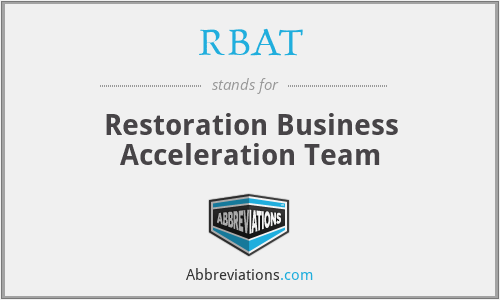 RBAT - Restoration Business Acceleration Team