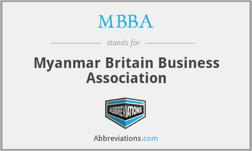 MBBA - Myanmar Britain Business Association