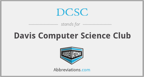 DCSC - Davis Computer Science Club