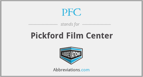 PFC - Pickford Film Center