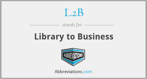 L2B - Library to Business