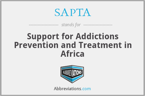 SAPTA - Support for Addictions Prevention and Treatment in Africa