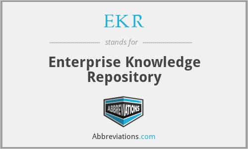 EKR - Enterprise Knowledge Repository