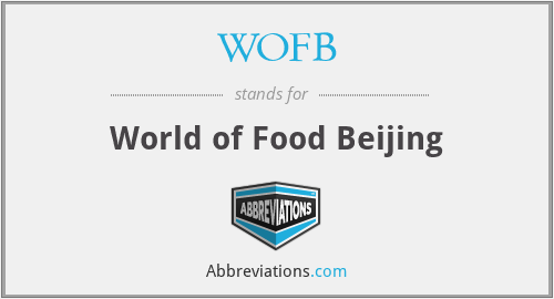 WOFB - World of Food Beijing