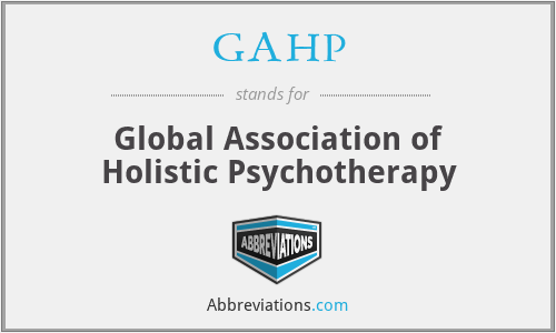 GAHP - Global Association of Holistic Psychotherapy
